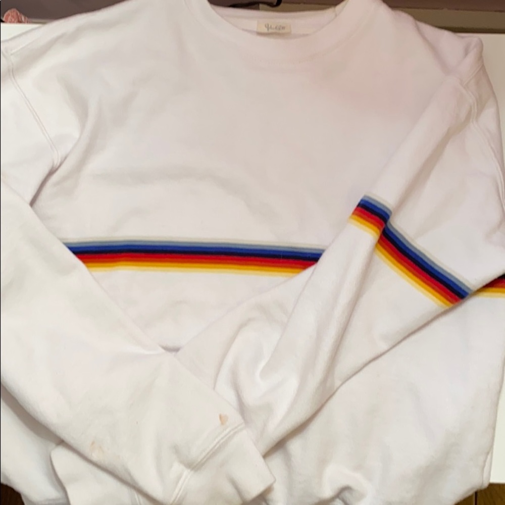 John Galt long long sleeve cropped sweatshirt